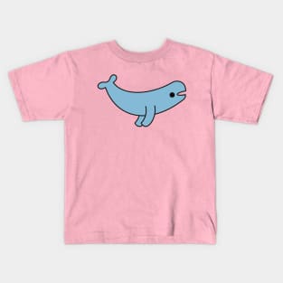 Cute Kawaii Beluga Whale Kids T-Shirt